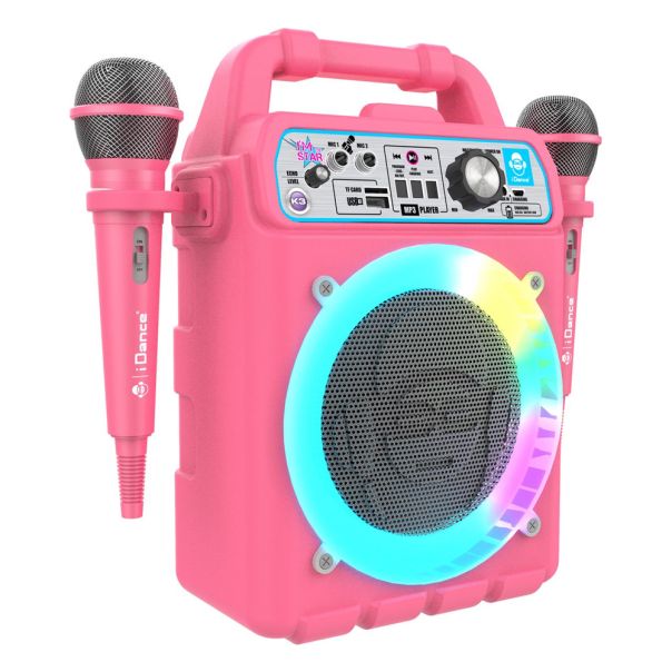 IDANCE Bluetooth zvučnik K3V2 sa 2 mikrofona, roza - 066171