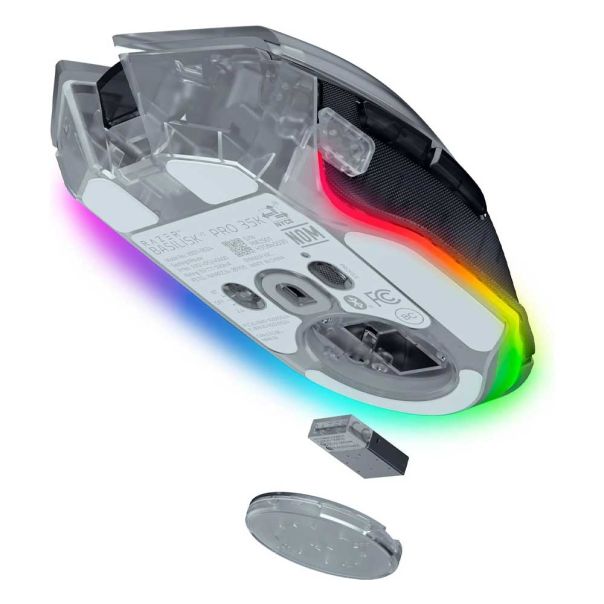 RAZER Basilisk V3 Pro 35K - Ergonomic Wireless Gaming Mouse - Phantom White Edition - EP2875499