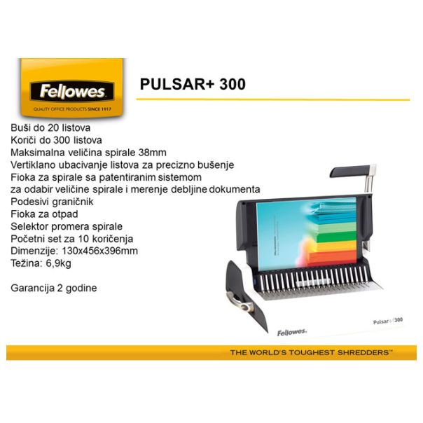 FELLOWES Mašina za spiralno koričenje Pulsar+ Fellowes 5627601 - 5514