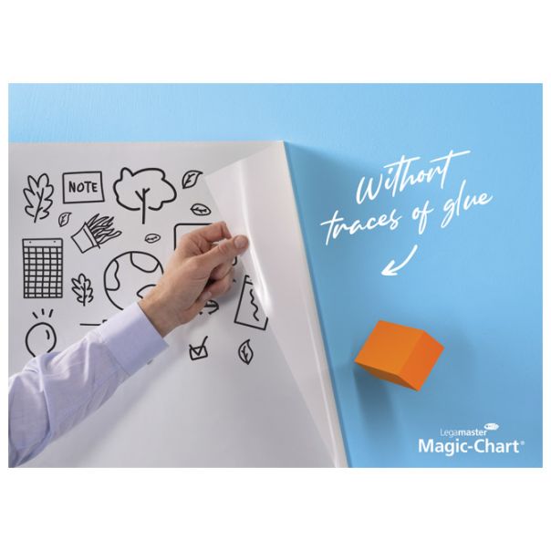 LEGAMASTER Folija flipchart u rolni 60x80cm+marker Magic-Chart pk25 7-159000 blister - EP2871713