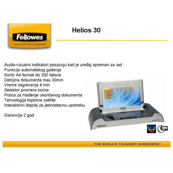 FELLOWES Mašina za termo koričenje Helios 30 5641001 - EP2828030