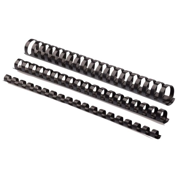 FELLOWES Spirala plastična fi- 8mm (21-40 listova) pk100 5345707 crna - 7381-1