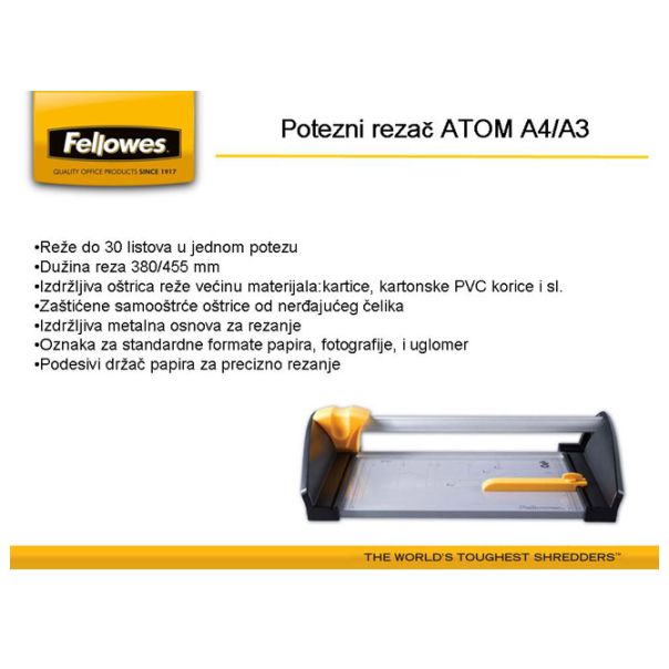 FELLOWES Rezač stoni za papir A4 Atom 5410601 - EP2828057