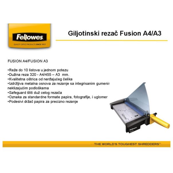 FELLOWES Rezač stoni za papir (giljotina) A3 Fusion 5410901 - EP2828063