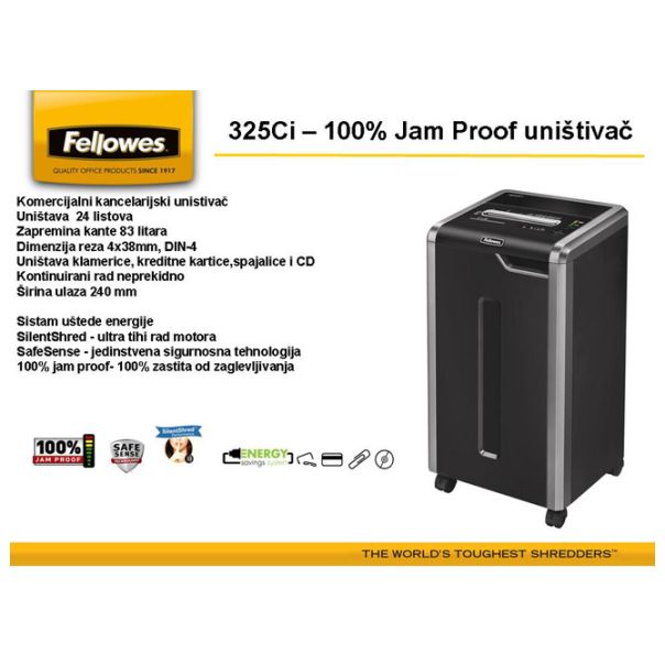 FELLOWES Uništivač dokumentacije (konfete) 325Ci Fellowes 4632001 - 000004363