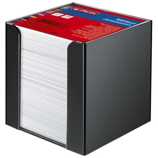 HERLITZ Blok kocka pvc 9x9x9cm+papir beli 1600360 crna - EP2870016