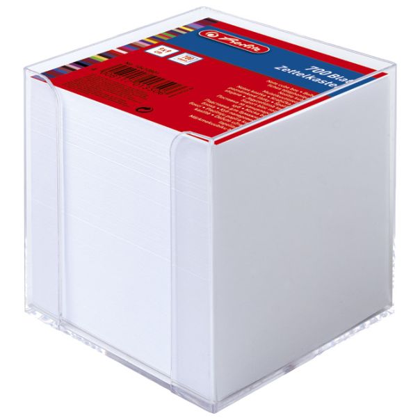 HERLITZ Blok kocka pvc 9x9x9cm+papir beli 10410801 - EP2870019