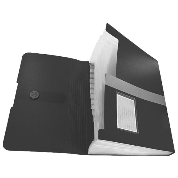 HERLITZ Mapa za kućni budžet 12 pregrada s gumicom A4 pp 11208394 crna - EP2870022