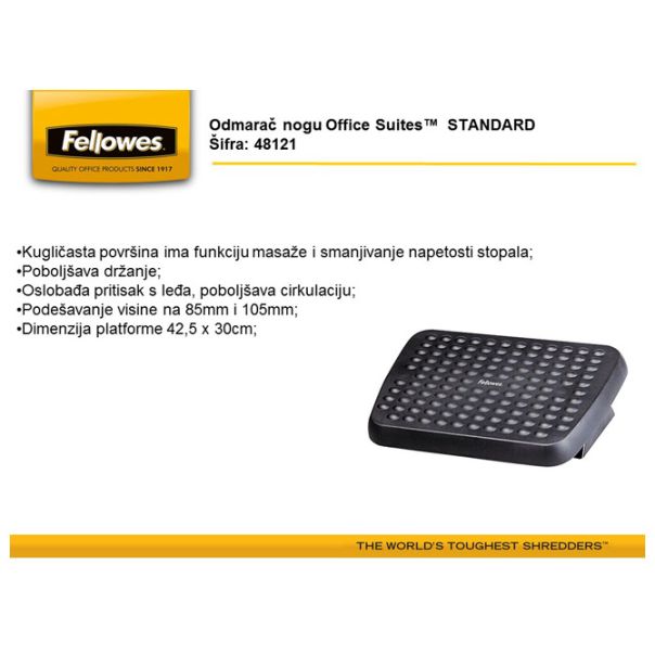 FELLOWES Odmarač nogu Standard 48121-70 crna - 5330-1