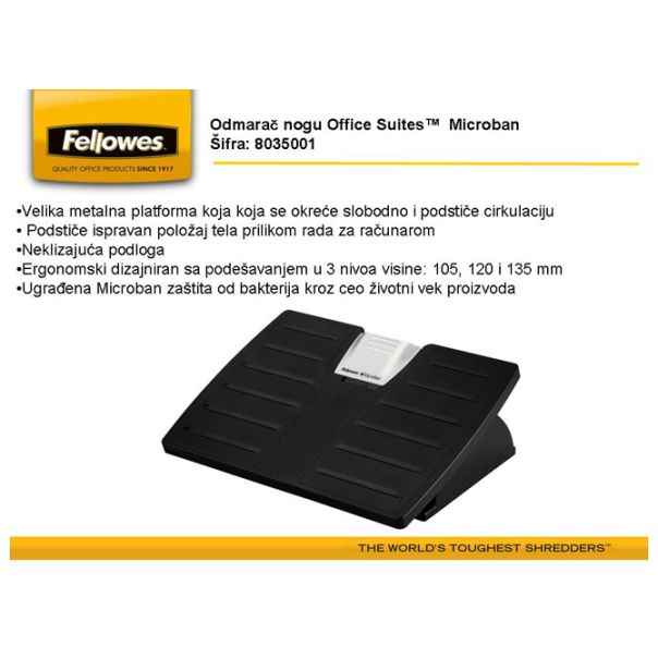 Odmarač za noge FELLOWES Microban 8035001 - 8113