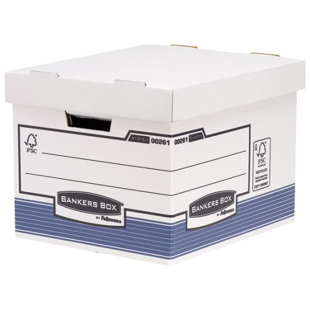 FELLOWES Arhivska kutija za registratore Standard 0026101 belo-plava - 000013855