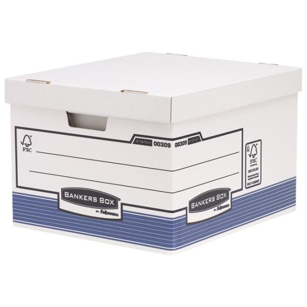 FELLOWES Arhivska kutija za registratore velika 0030901 belo-plava - 000013856