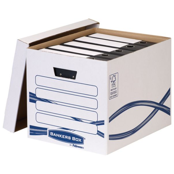 FELLOWES Arhivska kutija za registratore Basic visoka 4461001 belo-plava - 000015268