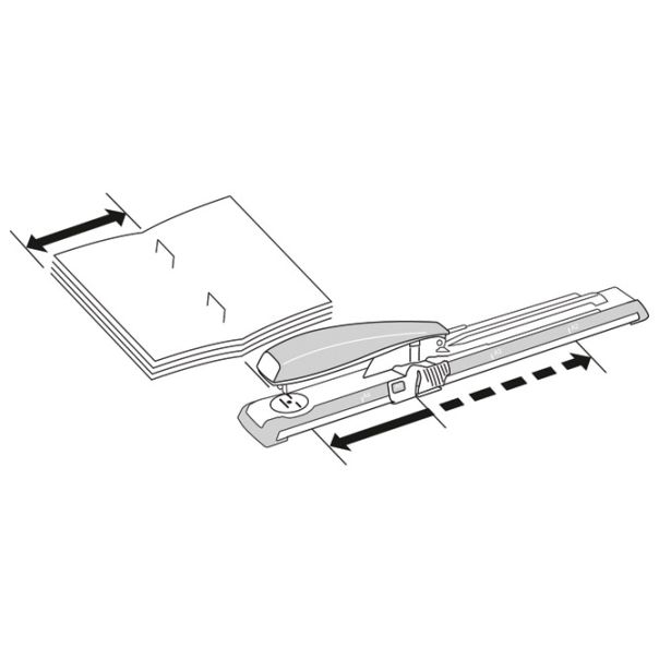 LEITZ Heft mašina za spajanje do  40 listova stona duga (24) NeXXt 55600195 crna - EP2871890