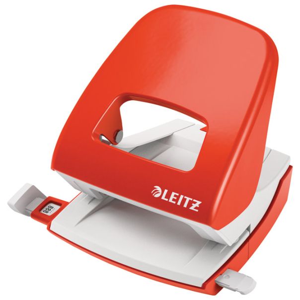 LEITZ Bušač 2 rupe do  30 listova NeXXt 50080020 svetlo crveni - EP2871899