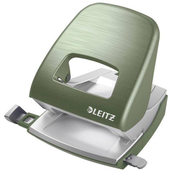 LEITZ Bušač 2 rupe do  30 listova Metal Style 50060153 zeleni (celadon) - EP2873428