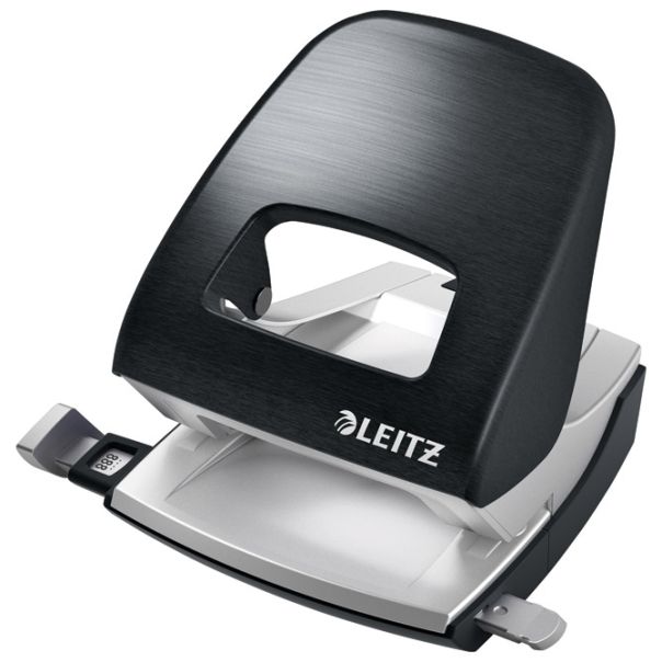LEITZ Bušač 2 rupe do  30 listova Style 0066194 crni (satin) blister - EP2873440