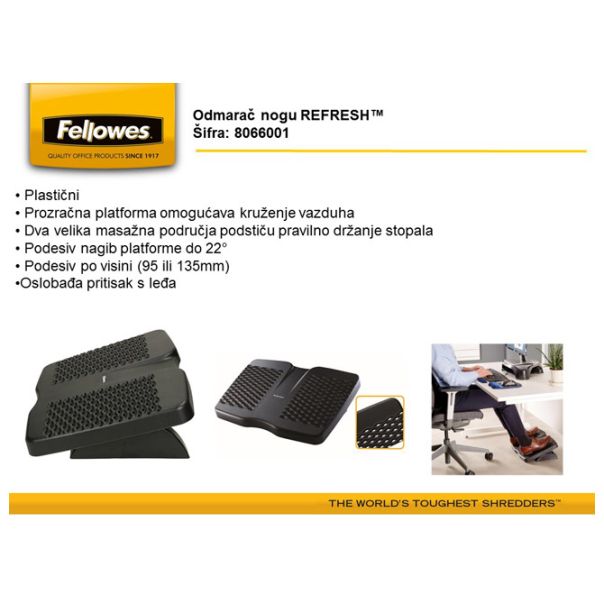 FELLOWES Odmarač nogu Refresh 8066001 - 9620