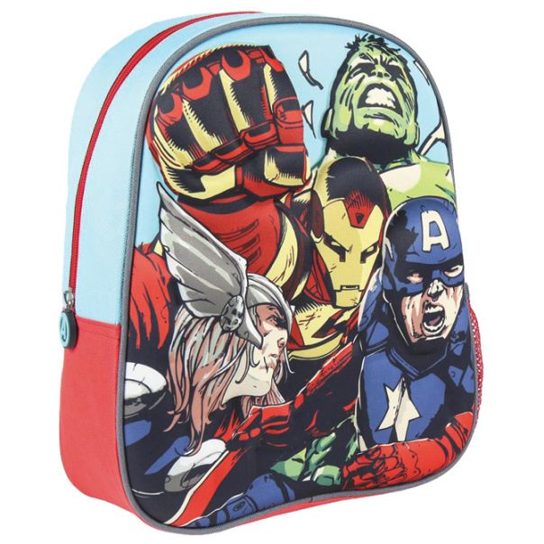 CERDA Ranac predškolski 3D Avengers 2100003028 plavo-crveni - EP2981073