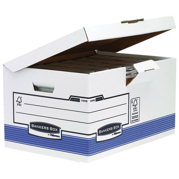 FELLOWES  Arhivska kutija za registratore sa fiksnim poklopcem Maxi 1141501 belo-plava - 000016911