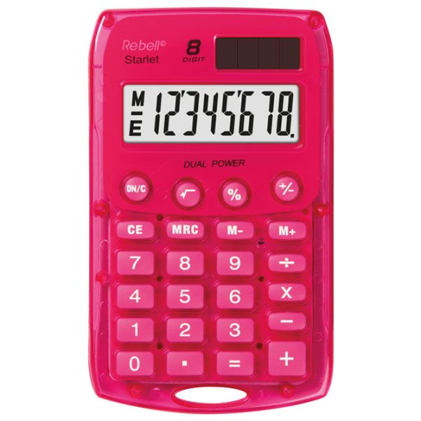 REBELL Kalkulator džepni  8mesta RE-STARLETP BX roze - EP2981166