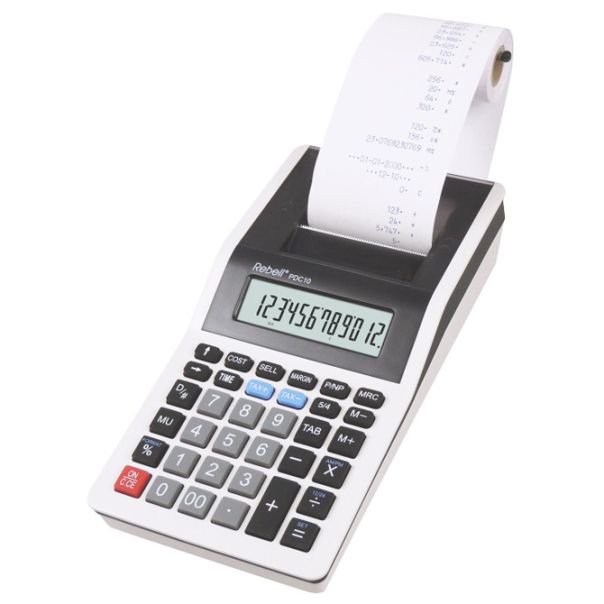 REBELL Računska mašina 12mesta bez adaptera RE-PDC10 WB bela - EP2981175