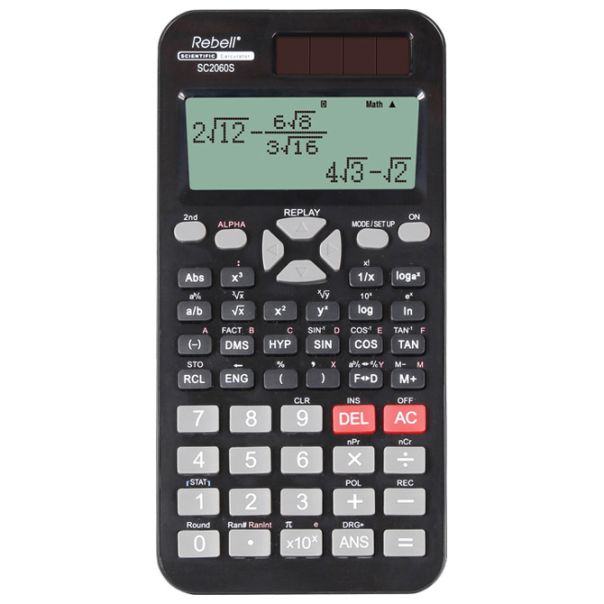 REBELL Kalkulator tehnički rezolucije 31x96 tačaka 252 funkcije RE-SC2060S BX crni - EP3131380