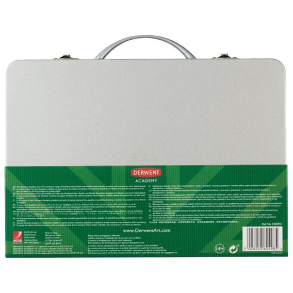 DERWENT Set u koferu boje drvene 25 boja+gumica+rezač+blok Academy Derwent 2305951 - 000018766