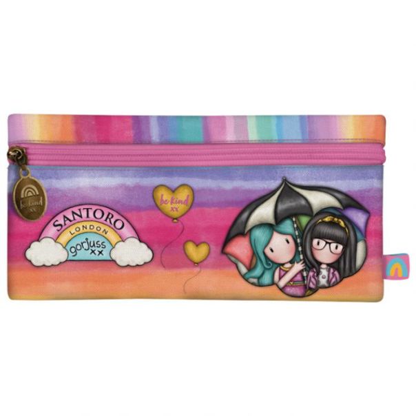 SANTORO Pernica pravougaona 1zip 22x11x1,5cm Be Kind To Each Other Gorjuss 1129GJ06 - EP2870337