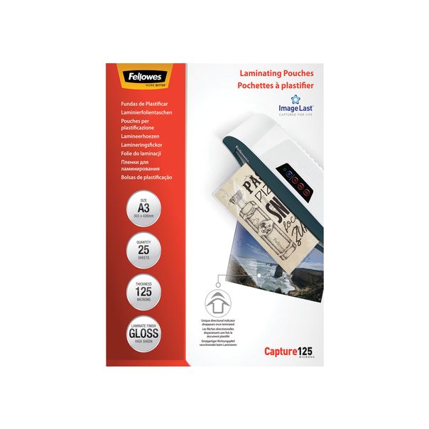 FELLOWES Folija za plastificiranje 125my A3 sjajna pk25 5396501 - 000019448