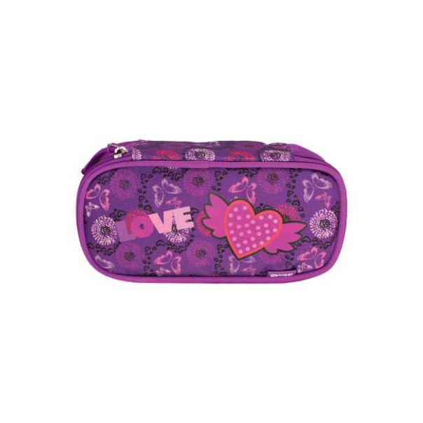CONNECT Pernica ovalna 1zip 1preklop Love Heart 54542 - 000019544