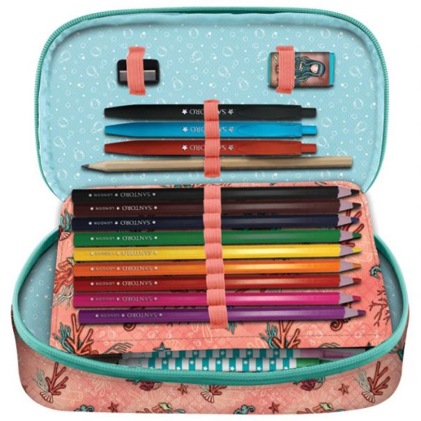 SANTORO Pernica puna ovalna 1zip 1preklop Washed Ashore Gorjuss 1046GJ20 - EP2870414