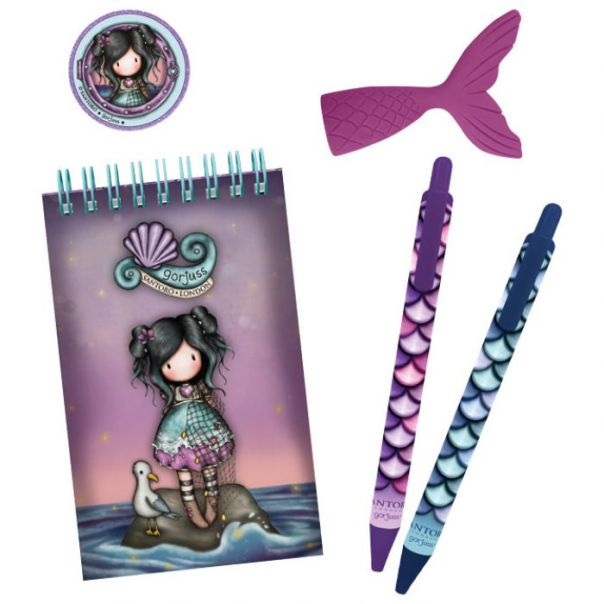 SANTORO Set za pisanje u fascikli sa zipom Lost At Sea Gorjuss 1294GJ02 - EP2870420