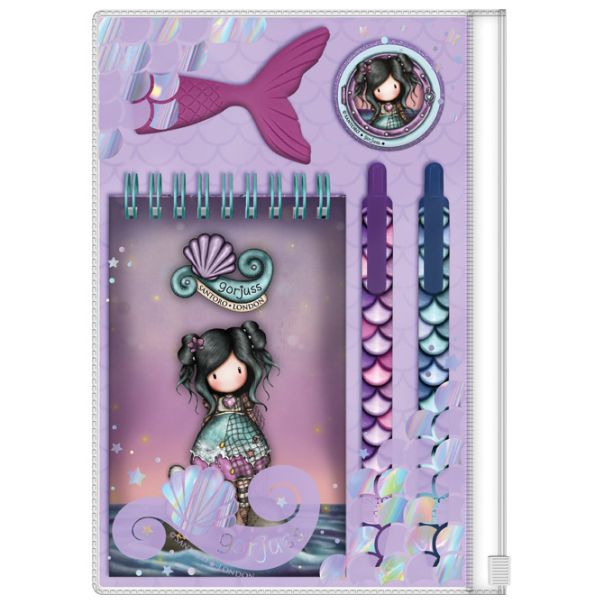 SANTORO Set za pisanje u fascikli sa zipom Lost At Sea Gorjuss 1294GJ02 - EP2870420