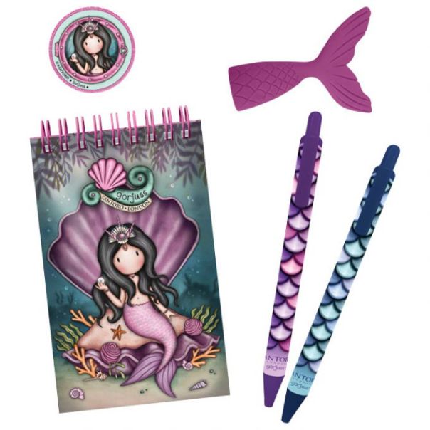 SANTORO Set za pisanje u fascikli sa zipom The World Is Your Oyster Gorjuss 1294GJ03 - EP2870423