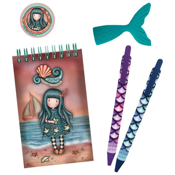 SANTORO Set za pisanje u fascikli sa zipom Washed Ashore Gorjuss 1294GJ04 - EP2870426