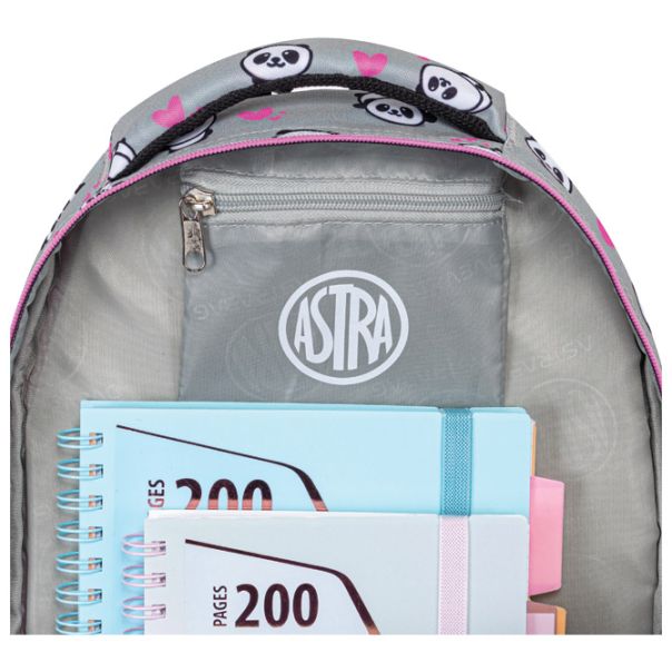 ASTRABAG Ranac đački anatomski 3zipa AB330 Panda 502024010 sivi - EP3021806