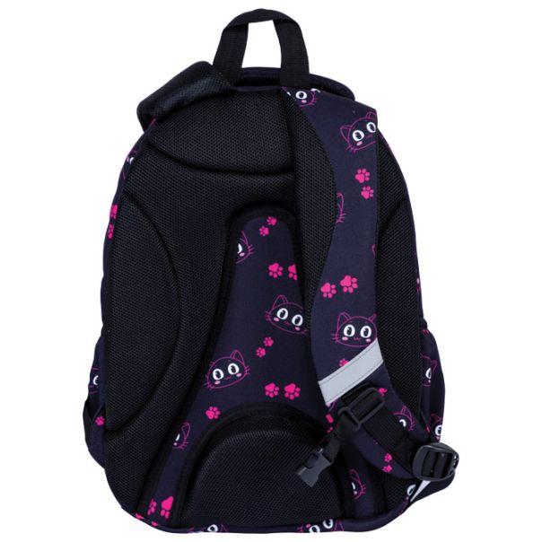 ASTRABAG Ranac đački anatomski 3zipa AB330 Cat's Eyes 502024051 crno-roze - EP3021812