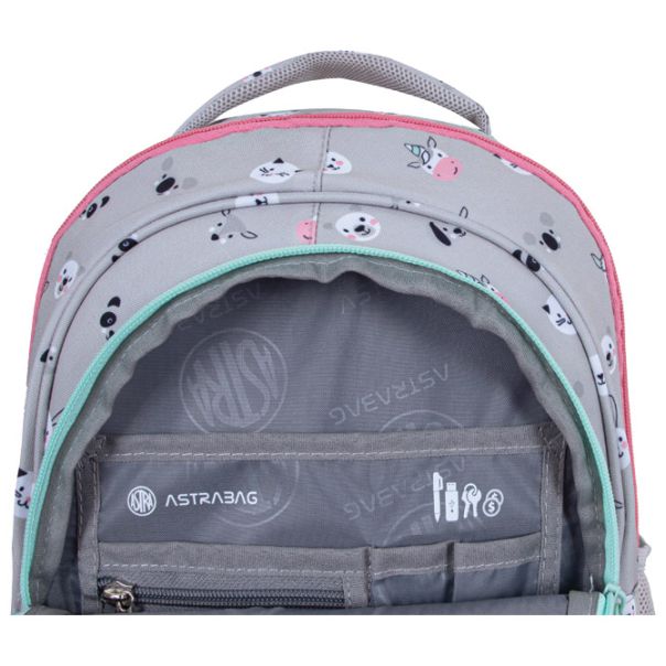 ASTRABAG Ranac đački anatomski 3zipa AB330 Kitty The Cute 24./25.502023070 sivi - EP3021818