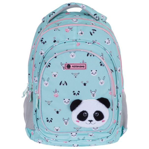 ASTRABAG Ranac đački anatomski 3zipa AB330 Teddy Panda 502023069 tirkizni - EP3021821