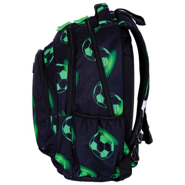 ASTRABAG Ranac đački anatomski 3zipa AB330 Neo Football 24./25.502024101 crno-zeleni - EP3021827