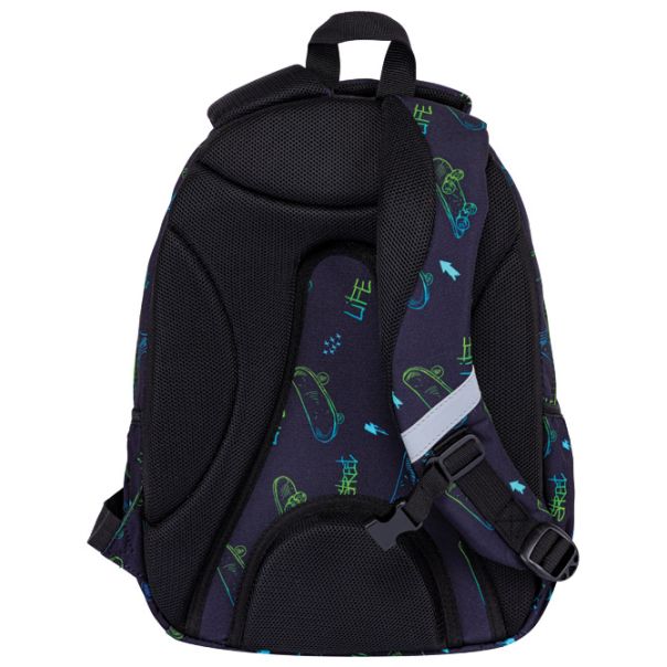 HEAD Ranac đački anatomski 3zipa AB330 Skate Lifestyle 24.502024037 crno-zeleni - EP2981238