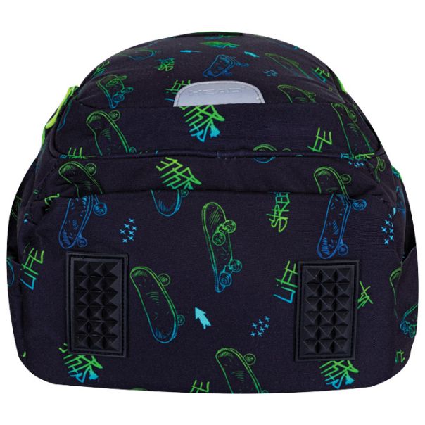 HEAD Ranac đački anatomski 3zipa AB330 Skate Lifestyle 24.502024037 crno-zeleni - EP2981238