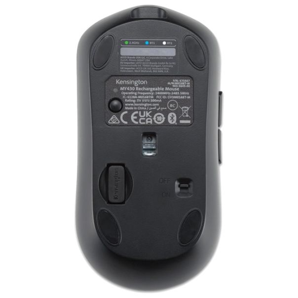 KENSINGTON Miš usb 6tipki bežični optiči punjivi MY430 EQ BT + USB-A 75507EU crni - EP2870471