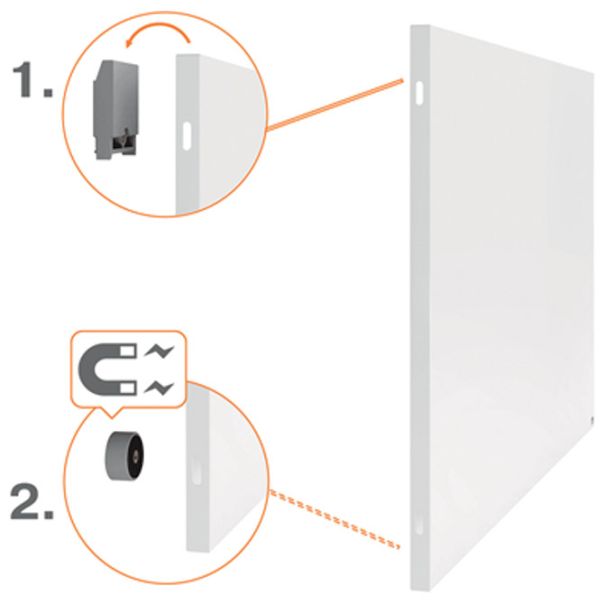 NOBO Tabla magnetna bez okvira 120x90cm  Infinity 915715 bela - EP2873464