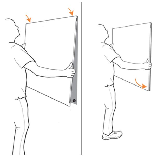 NOBO Tabla magnetna bez okvira 90x60cm Infinity 915714 bela - EP2873467