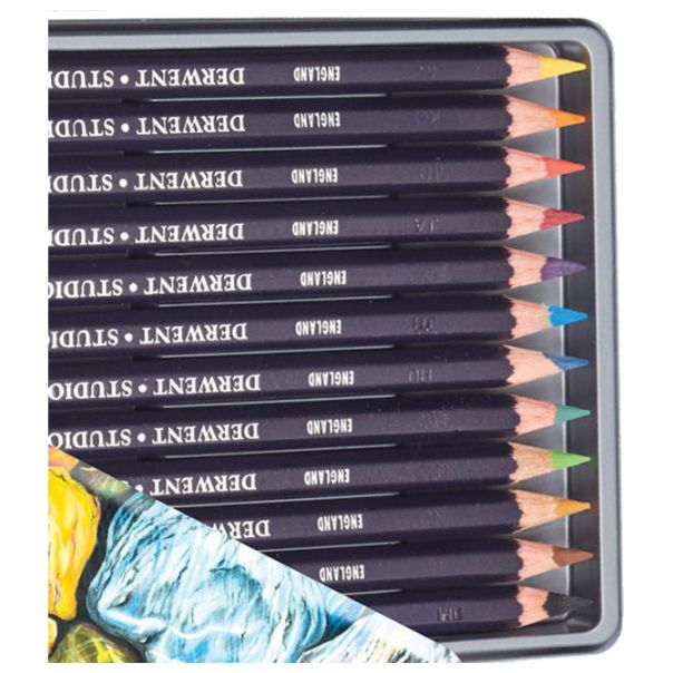 DERWENT Boje drvene 12boja u metalnoj kutiji Academy 32196 - 000020793