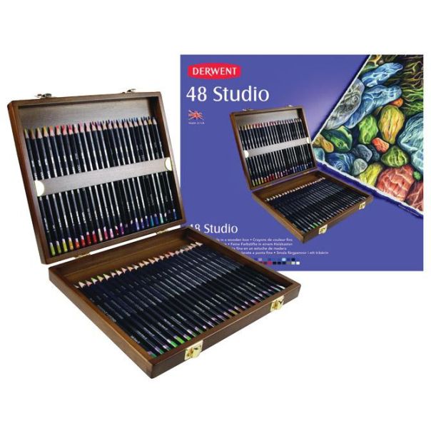 DERWENT Drvene boje set 48boja u drvenoj kutiji Studio  700822 - 000020794