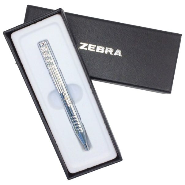 ZEBRA Olovka hemijska teleskopska 0,7mm u poklon kutiji SL-F1 0578 srebrna - EP2870477