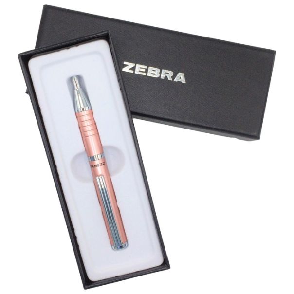 ZEBRA Olovka hemijska teleskopska 0,7mm u poklon kutiji SL-F1 10082 zlatno roze-srebrna - EP2870480